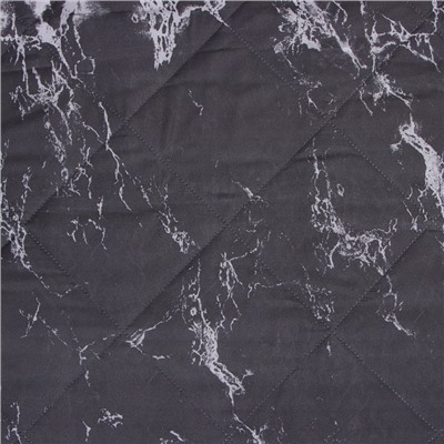 Покрывало 2-спальное LoveLife Gray marble, 180×210±5 см, микрофайбер