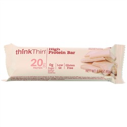 Think !, Высокопротеиновые батончики, белый шоколад, 10 батончиков по 60 г (2,1 унции)