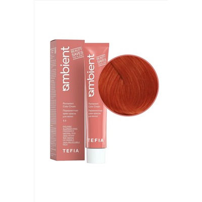 TEFIA Ambient 9.4 Перманентная крем-краска для волос / Очень светлый блондин медный, 60 мл KRISTALLER, 1109724