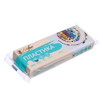 УЦЕНКА Пластика-полимерная глина запекаемая 250 г Artifact телесный светлый 7202-65