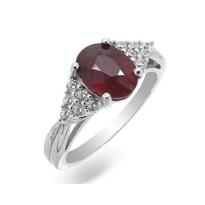 Кольцо из серебра рубин, SL-RIC34
