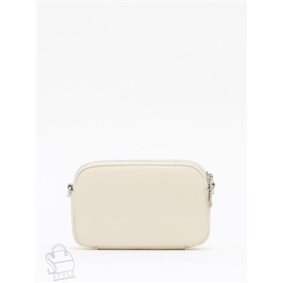 Сумка женская кожаная 6016PE off white Polina&Eiterou