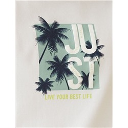 Свободная футболка  с авторским принтом