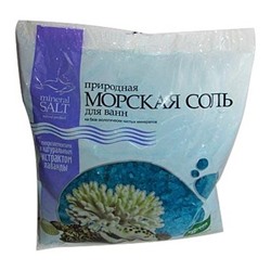 Соль морская Природная Лаванда пакет полиэтиленовый 1кг