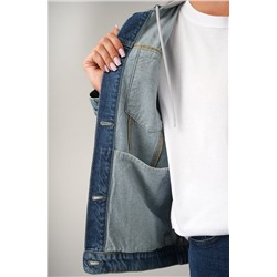 Женская джинсовая куртка с капюшоном Happyfox