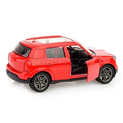 Красная инерционная машинка Хэтчбэк die-cast,1:32, открывающиеся двери