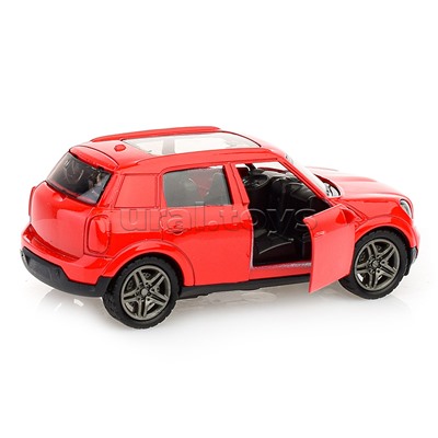 Красная инерционная машинка Хэтчбэк die-cast,1:32, открывающиеся двери