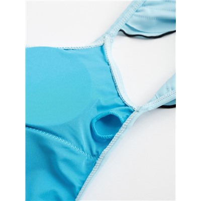 Купальник женский слитный MINAKU Summer rose, размер 46, голубой