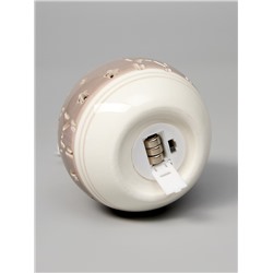 Ёлочный шар с подсветкой «Олень», 10×8.8×8.8 см, 1 LED, керамика, от батареек LR44×3, керамика, свечение тёплое белое