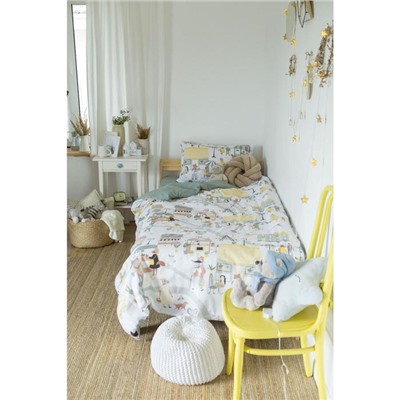 Постельное бельё 1.5-спальное «Этель» Fantastic town, бязь