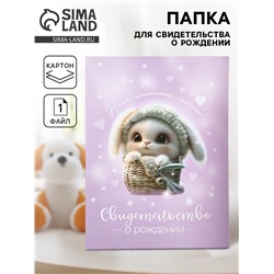 Папка для свидетельства о рождении «Наше счастье», 23.5×31.5 см
