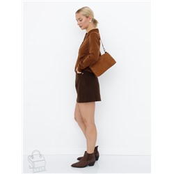 Сумка женская кожаная 5555PEF brown Polina&Eiterou  в Новосибирске