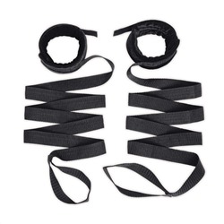 Эротический набор 4PC Bondage Bed Strap   Flogger Kit