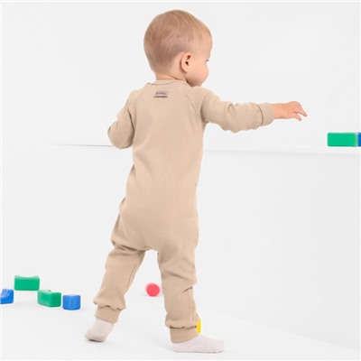 Комбинезон детский MINAKU, рост 86-92 см, бежевый