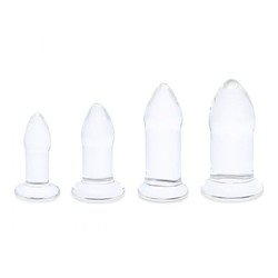 Набор из 4 тренировочных стеклянных расширителей Anal Dilators Set