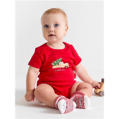 Боди детское «Крошка Я» My 1st Christmas, рост 74-80 см