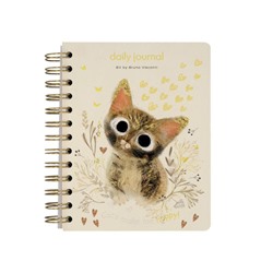 Ежедневник недатированный А6 272 стр. на спирали "КОТИКИ ПРИНОСЯТ СЧАСТЬЕ" 3-703/07 Bruno Visconti