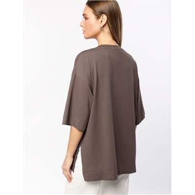 Футболка свободного кроя с авторским принтом