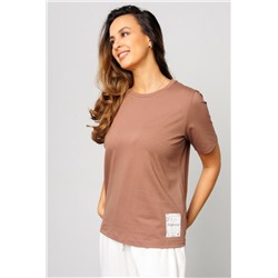 Футболка женская базовая 402BRN (Коричневый)