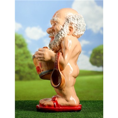 Садовая фигура из гипса «Банщик», 32×35×60 см