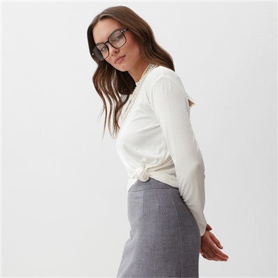 Лонгслив женский MIST, Base, размер onesize, молочный