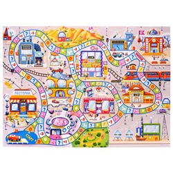 Игра-ходилка с карточками. Робогород. 59,5х42 см.