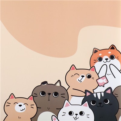 Коврик под миску «Милые котята», 43×28 см