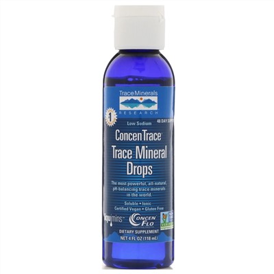 Trace Minerals Research,  ConcenTrace, капли с микроэлементами, 118 мл