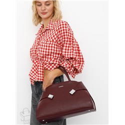 Сумка женская кожаная 98349-2P wine red Velina Fabbiano-Safenta  в Новосибирске