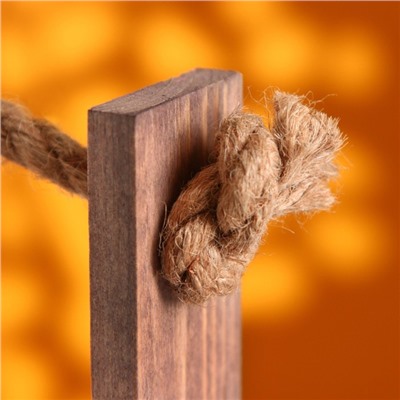 Подарочный ящик «Аром», деревянный, ручка - канат, цвет состаренный дуб, набор 3 шт.