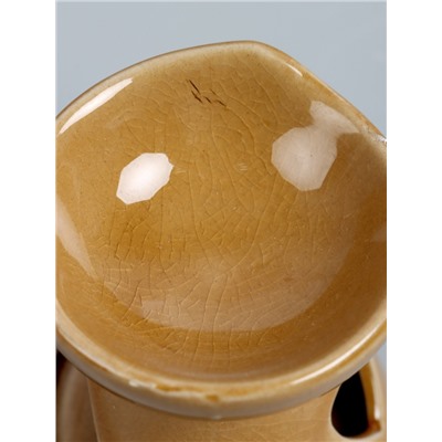 УЦЕНКА Аромалампа для эфирных масел керамика «Я люблю тебя», жжёный сахар, 7×7×7.8 см