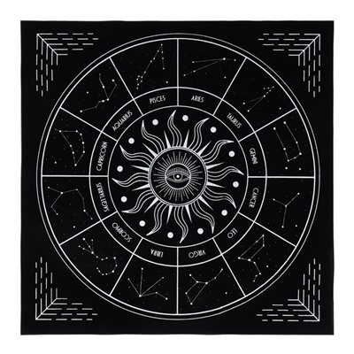 Скатерть для гадания бархатная «Звездный путь», 50×50 см, 16+