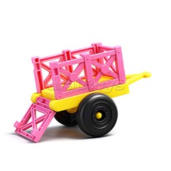 Трактор "Ферма" с фруктами и овощами, в коробке