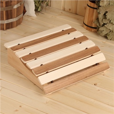 Подголовник для бани и сауны, деревянный, анатомический, «Добропаровъ»