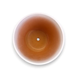 Горшок для цветов «Азия», 5 л, d=22 см, h=19.5 см, с поддоном, керамика, белый