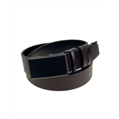 Ремень мужской двусторонний из искусственной кожи, цвет черный-коричневый