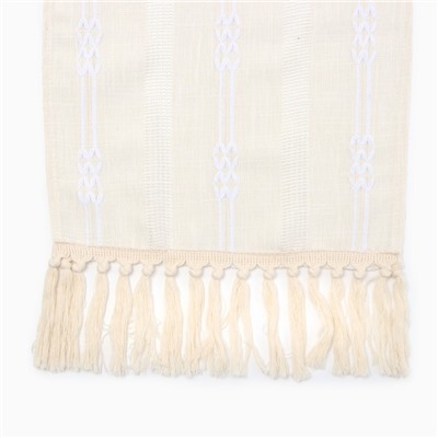 Дорожка на стол «Этель» 30×180 см, бежевая