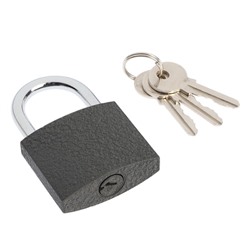 Замок навесной ТУНДРА OneKey001, 50 мм, с одной секретностью, 3 ключа