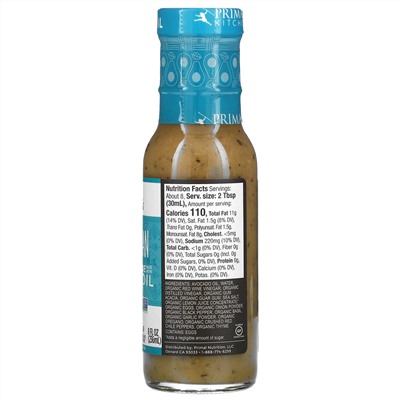 Primal Kitchen, Dreamy Italian Dressing & Marinade Made With Avocado Oil, 8 fl oz (236 ml)