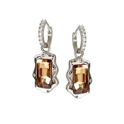 Серьги с кристаллами Swarovski