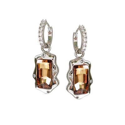 Серьги с кристаллами Swarovski