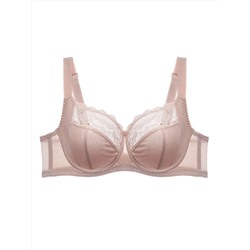 Omsa Бюстгальтер OmD 1176L EVERYDAY Бюстгальтер с мягкой чашкой  из сетки с кружевом (Т-образный шов)