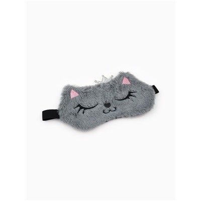 Маска для сна «Кошечка», серая