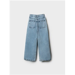 Брюки текстильные джинсовые для девочек