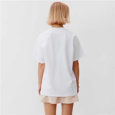 Футболка женская MINAKU, белая, размер 52-54