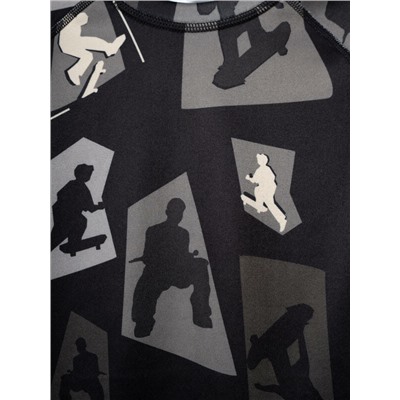 Термокомплект трикот. для мальчиков: фуфайка (футболка) с длин. рук, брюки