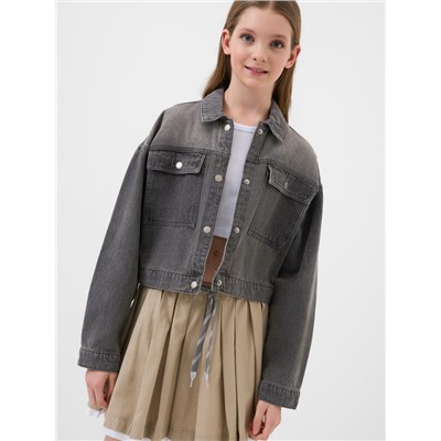 Куртка текстильная джинсовая для девочек