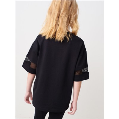 Фуфайка трикотажная для девочек (футболка)