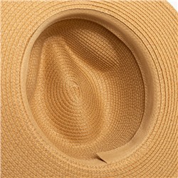 Шляпа женская MINAKU с ракушками, цвет бежевый, размер 56-58