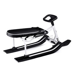 Игрушка Снегокат детский 501 "TANDEM" для двоих со складной спинкой (Белый)